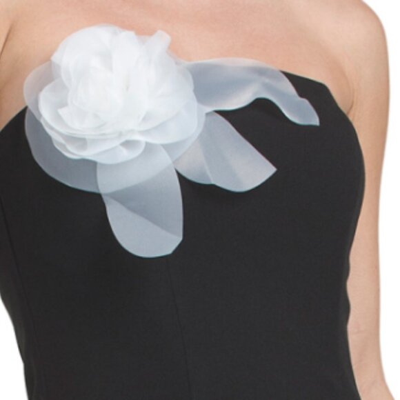 RENE BY RENE RUIZ Strapless Floral Applique Dress - Picture 3 of 3
